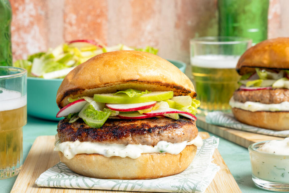 Burgers à la saucisse de porc italienne