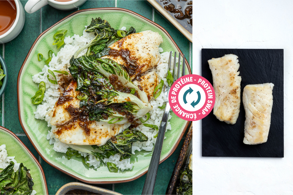 Protein Swap | Roasted Cod with Soy-Ginger Drizzle