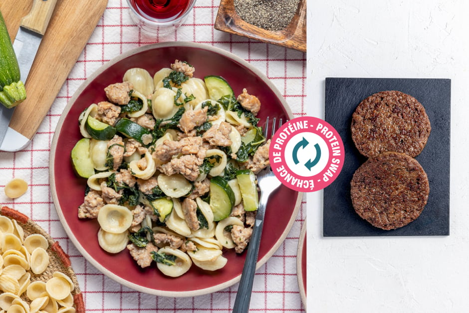 Protein Swap | Creamy Impossible™ Beef & Kale Orecchiette