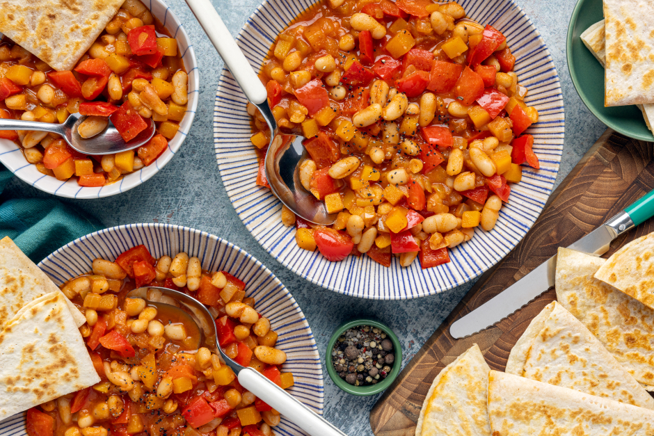Homey Vegetarian White Bean Chili