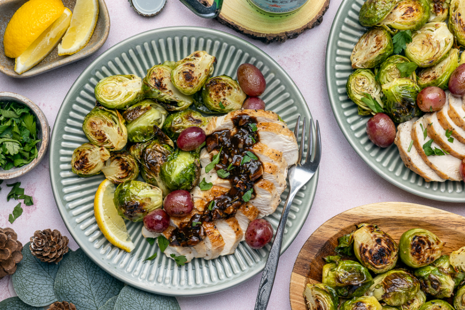 New Year's Chicken with Rosemary & Grapes