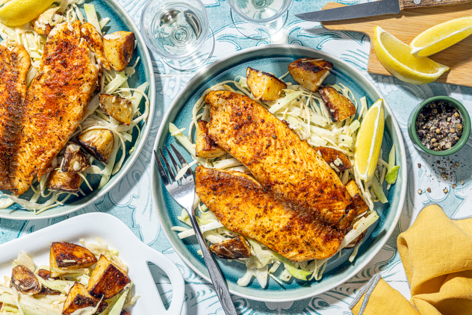 Sheet Pan Blackened Tilapia