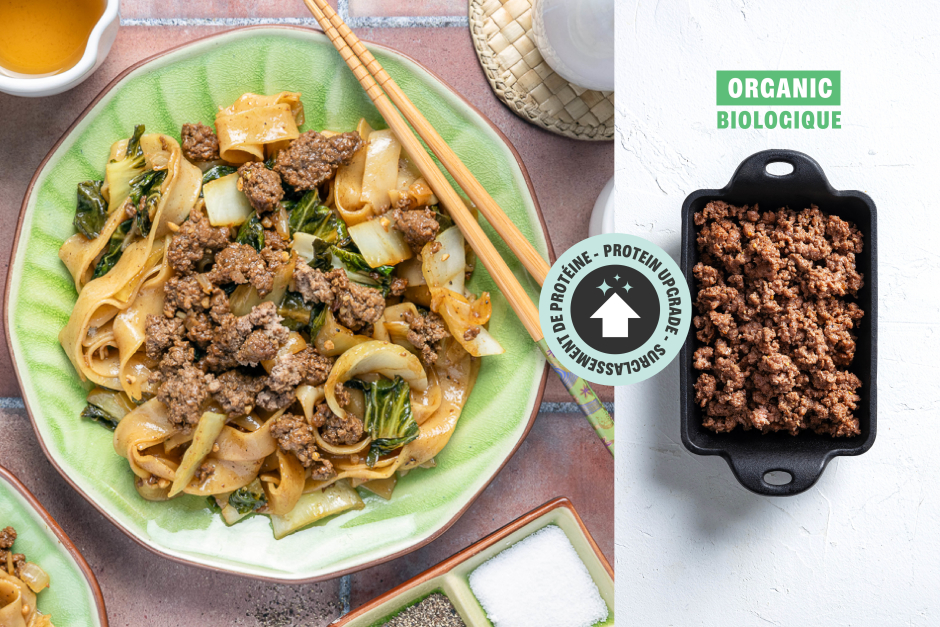 Protein Upgrade | ORGANIC Ground Beef Pad See Ew