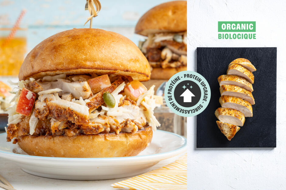 Protein Upgrade | Mustard-BBQ ORGANIC Chicken Burgers