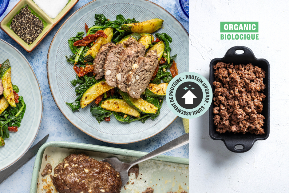 Protein Upgrade | Feta-Stuffed ORGANIC Beef Mini Meatloaves