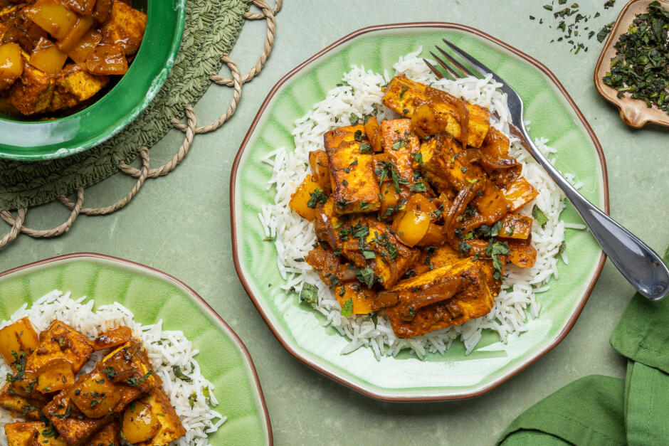 Quick Tofu Jalfrezi Curry