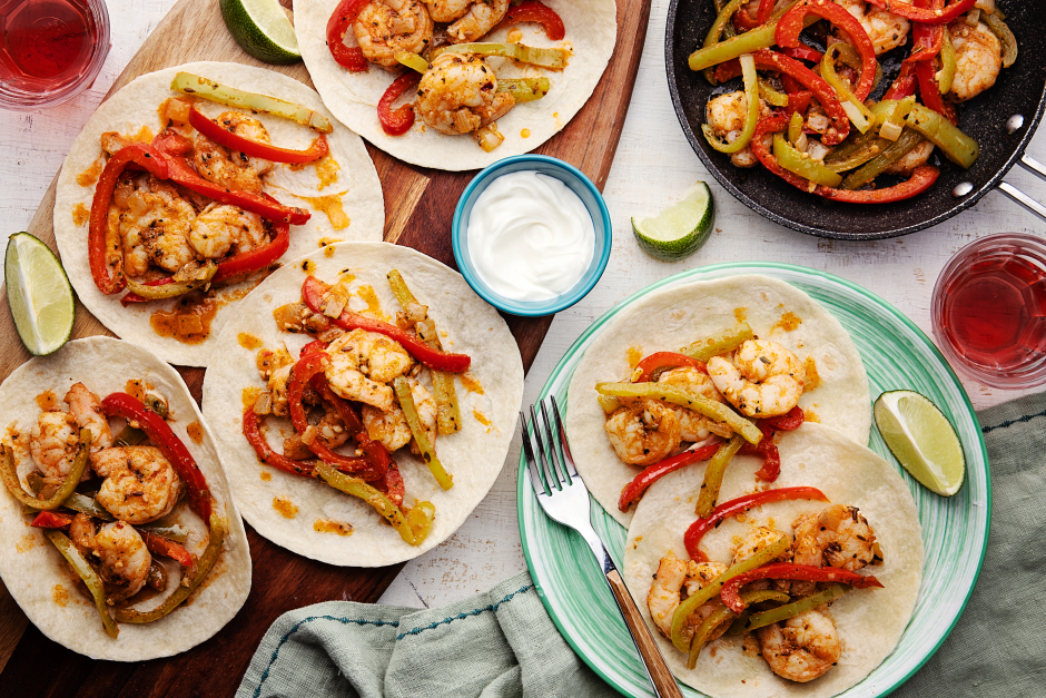 Speedy Shrimp Fajitas