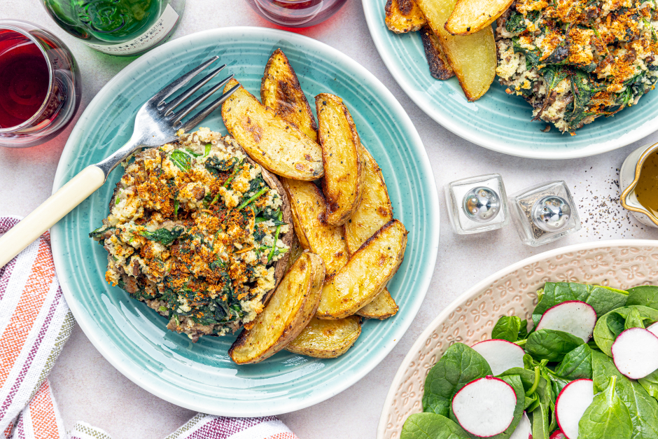 Mascarpone-Stuffed Portobellos