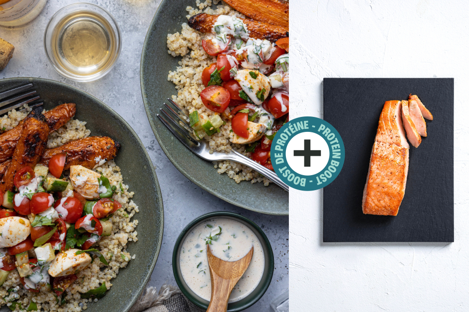 Protein Boost | Peruvian-Inspired Salmon & Veggie Nourish Bowls