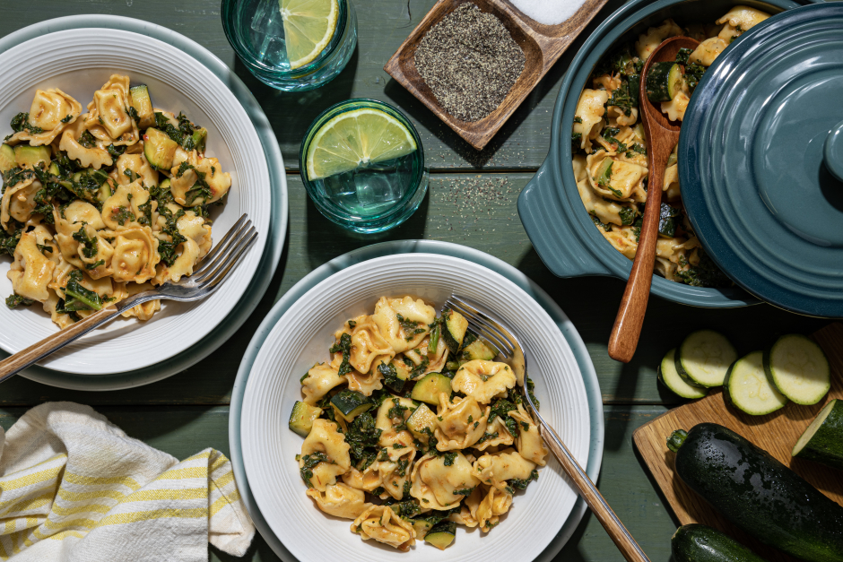 Quick Cheese Tortellini in Creamy Tomato Sauce