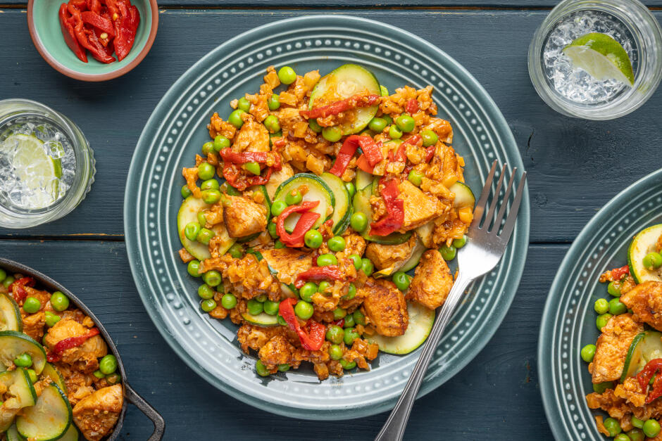 Chicken & Cauliflower Rice 'Paella'