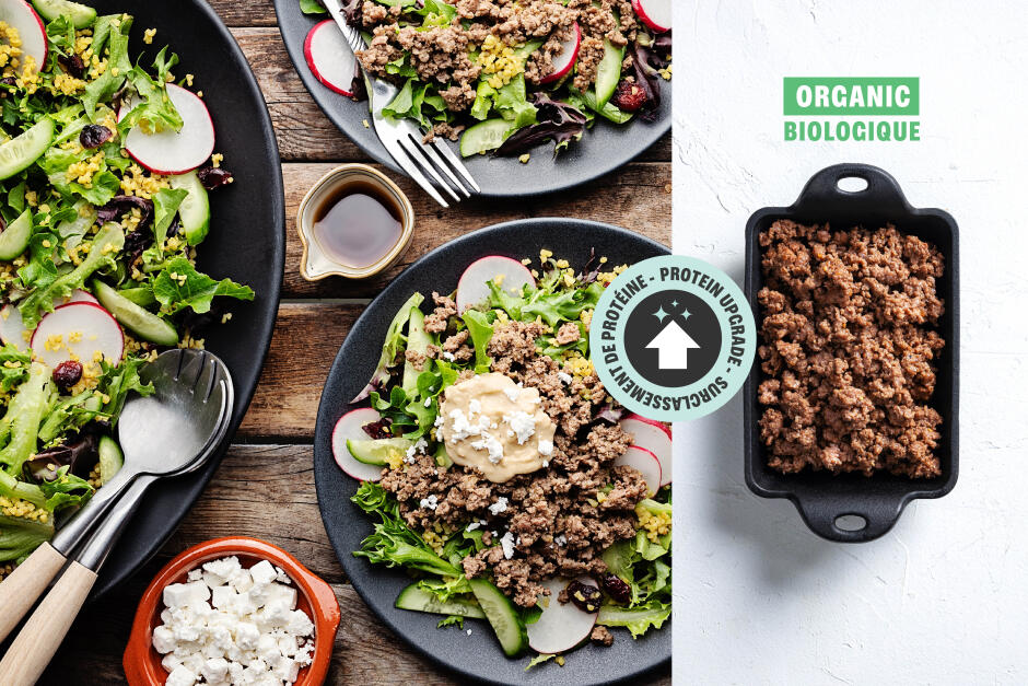 Protein Upgrade | Ras el Hanout ORGANIC Beef & Bulgur Salad Bowls
