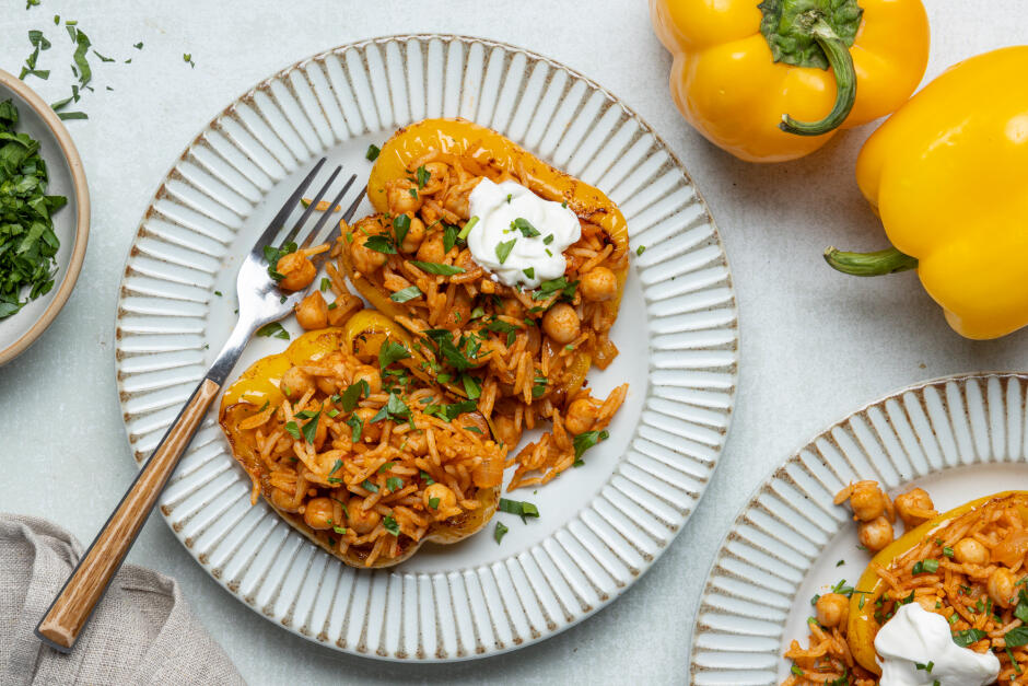 Protein Boost | Balkan-Style Stuffed Peppers
