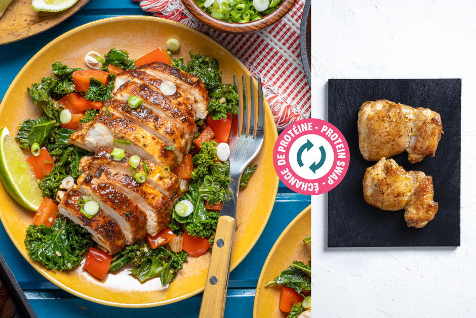 Protein Swap | BBQ-Glazed Spicy Jerk Chicken