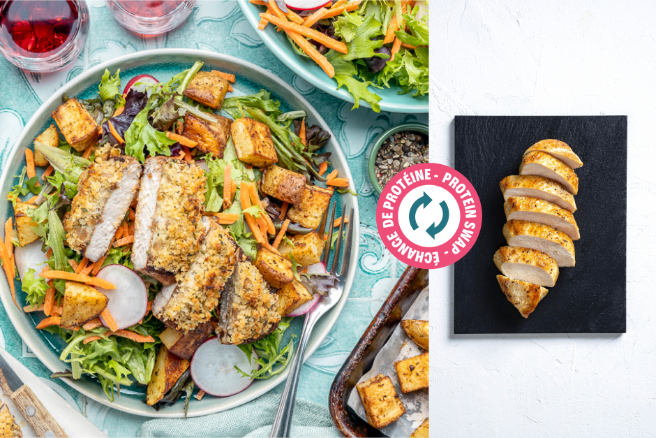 Protein Swap | Crispy Chicken Lyonnaise