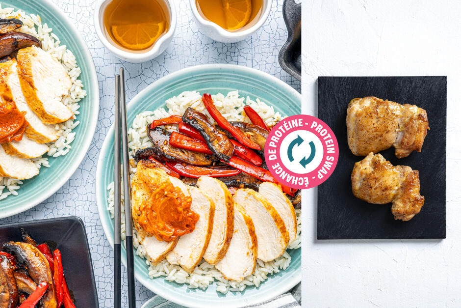 Échange de protéine | Cuisses de poulet avec beurre au gochujang piquant