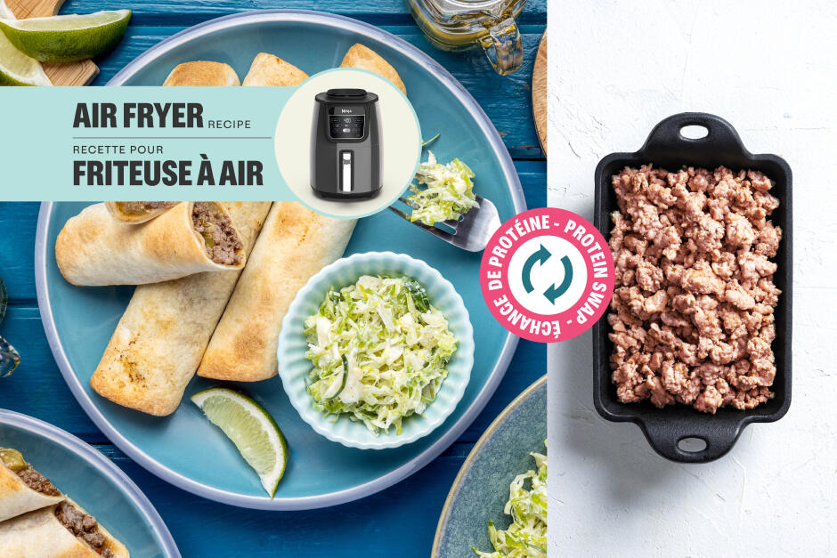 Protein Swap | Salsa Verde Pork Taquitos