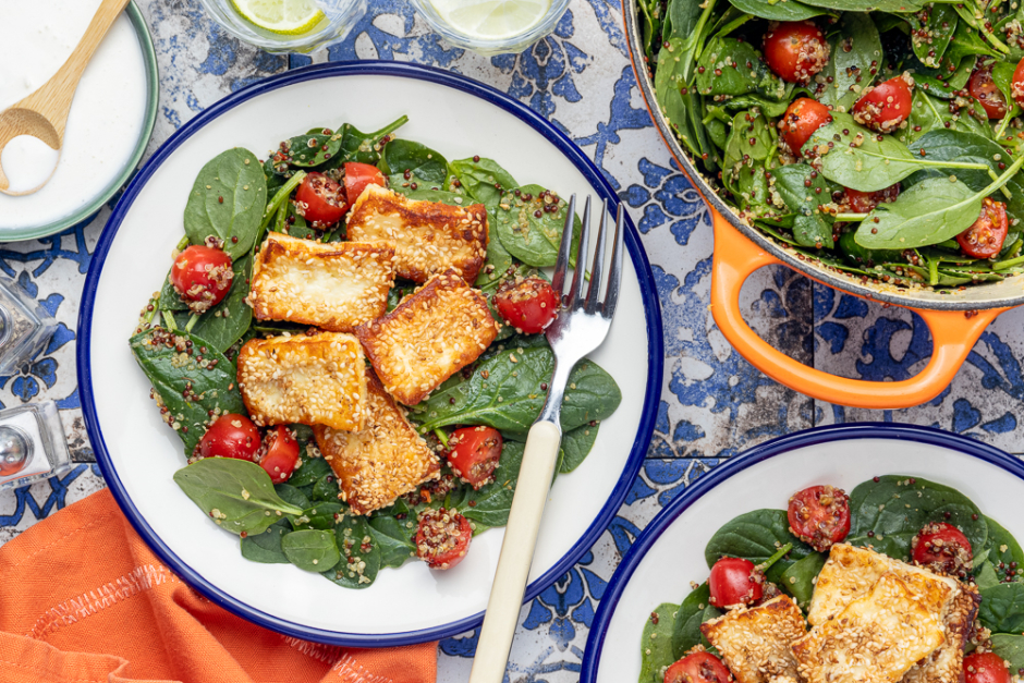 Sesame Crusted Halloumi