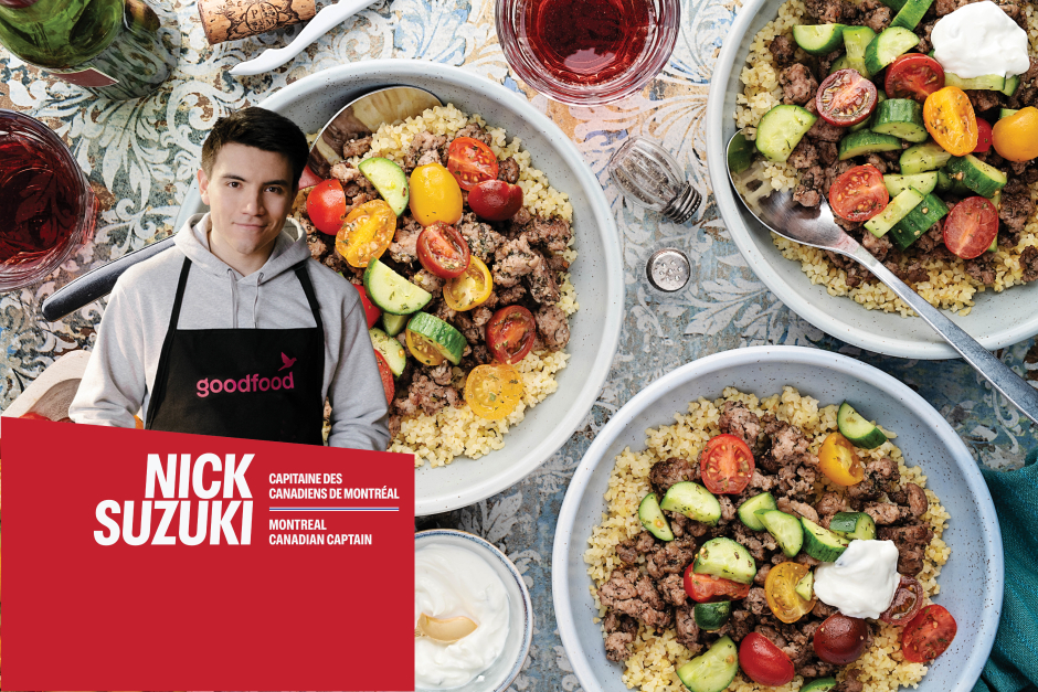 Nick’s Pick | Quick Greek-Style Ground Pork & Bulgur Bowls