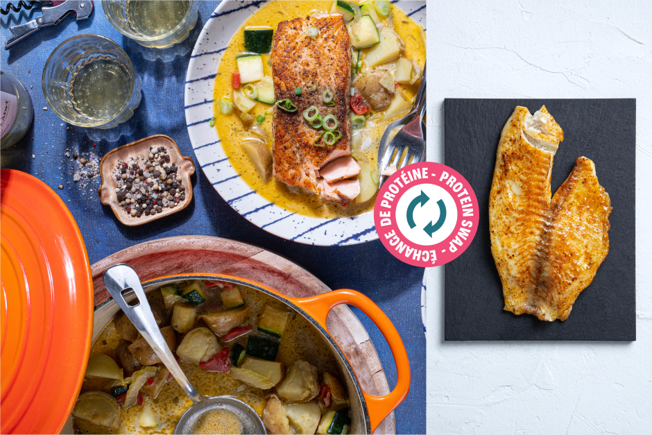 Échange de protéine | Chaudrée de tilapia estivale