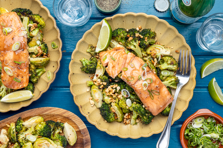 Tamarind Salmon Sheet Pan