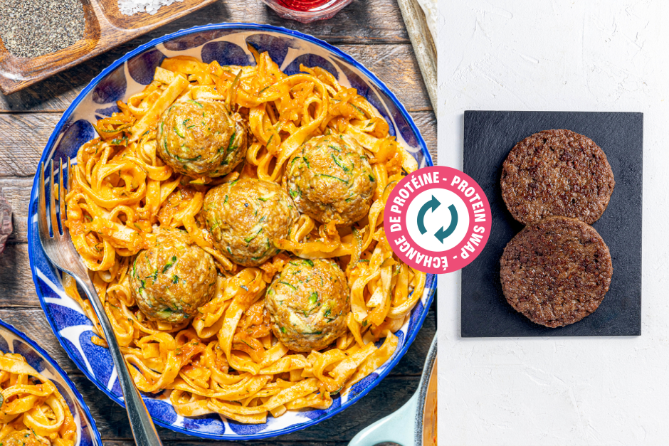 Protein Swap | Baked Impossible™ Beef & Zucchini Meatballs