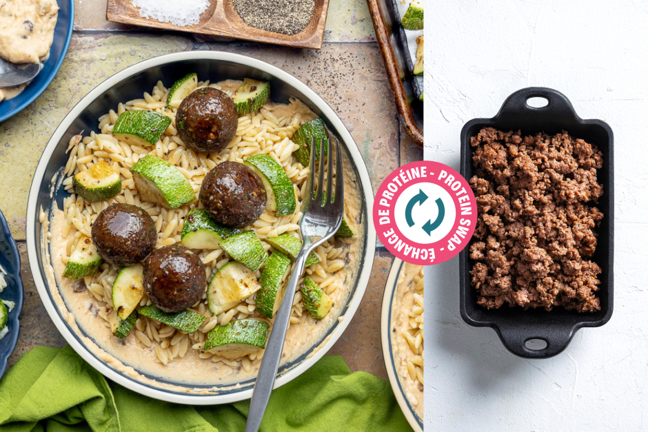 Protein Swap | Beef Keftedes Bowls