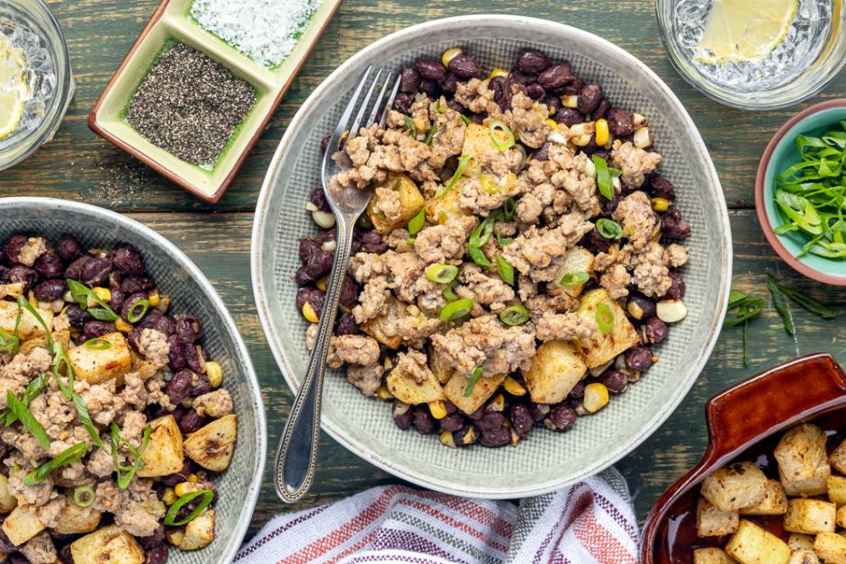 Ground Pork Taco Bowls