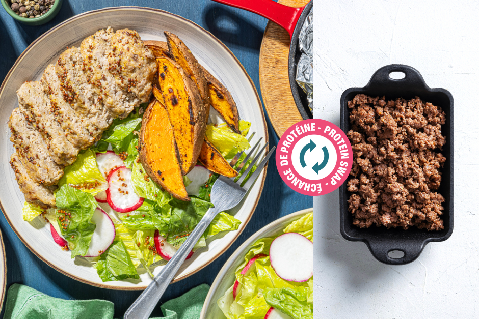 Échange de protéine | Pains de viande au bœuf à l'érable en papillote