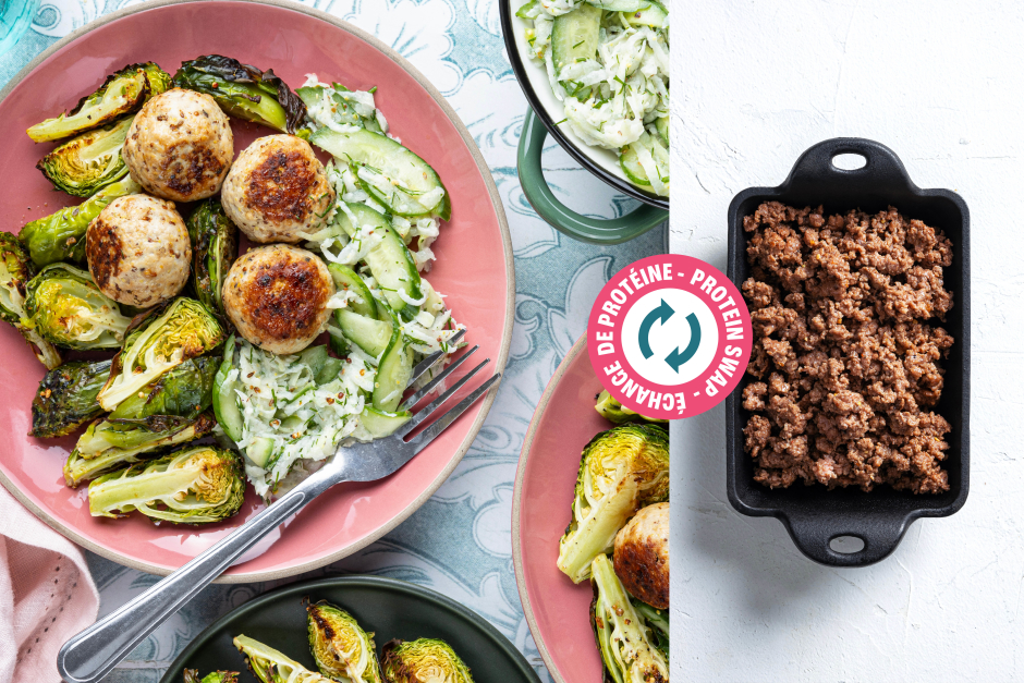 Échange de protéine | Sain + Sensé: Boulettes de bœuf et moutarde