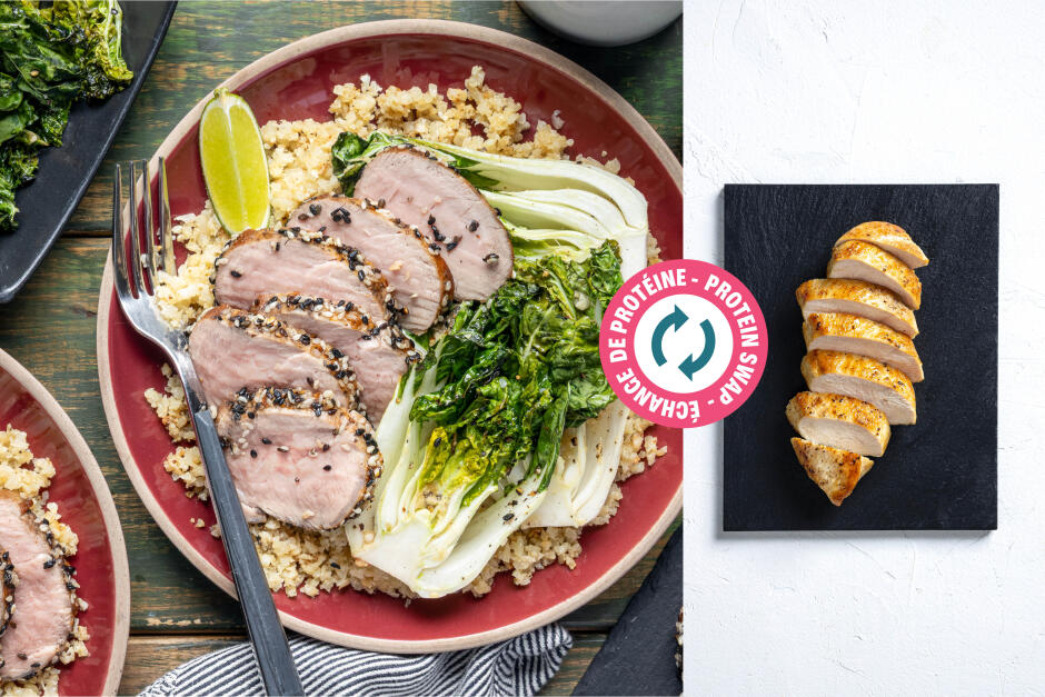 Protein Swap | Sesame-Crusted Chicken Breasts