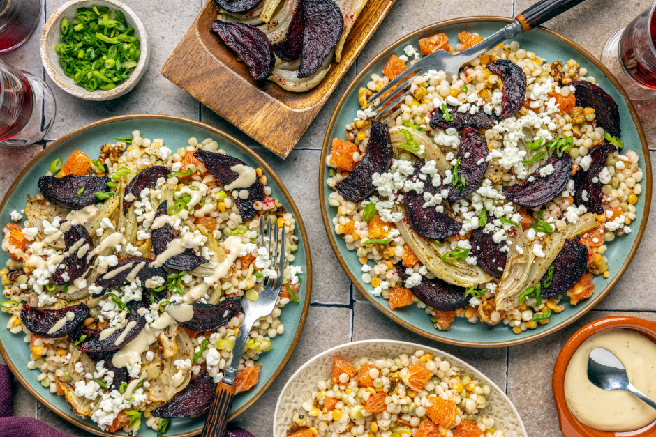 Sumac-Spiced Roasted Veggies with Cara Cara Orange & Walnuts