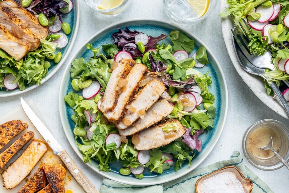 Quick Blackened Pork Chops