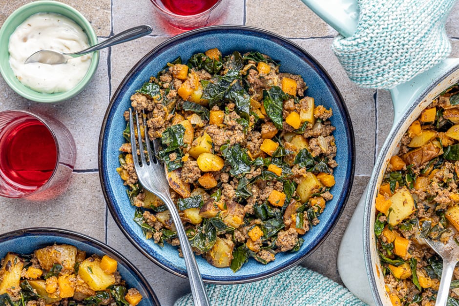 Homestyle Veggie-Loaded Beef Hash