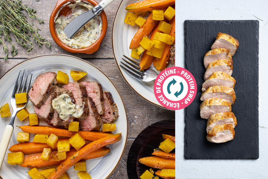 Protein Swap | Calorie-Wise: Seared Pork Tenderloin with Honey-Thyme Butter
