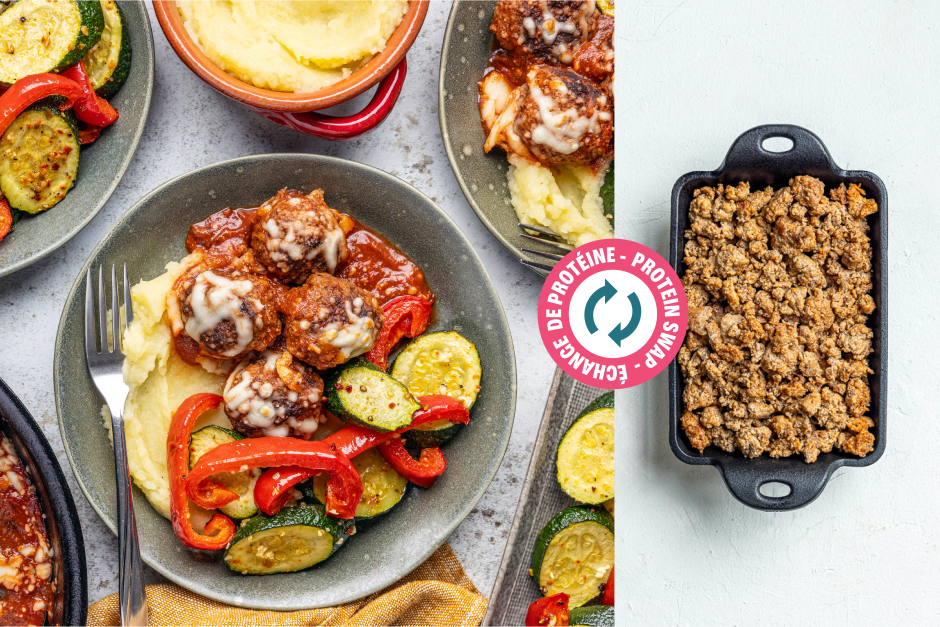 Échange de protéine | Boulettes de chorizo au gratin bouillonantes