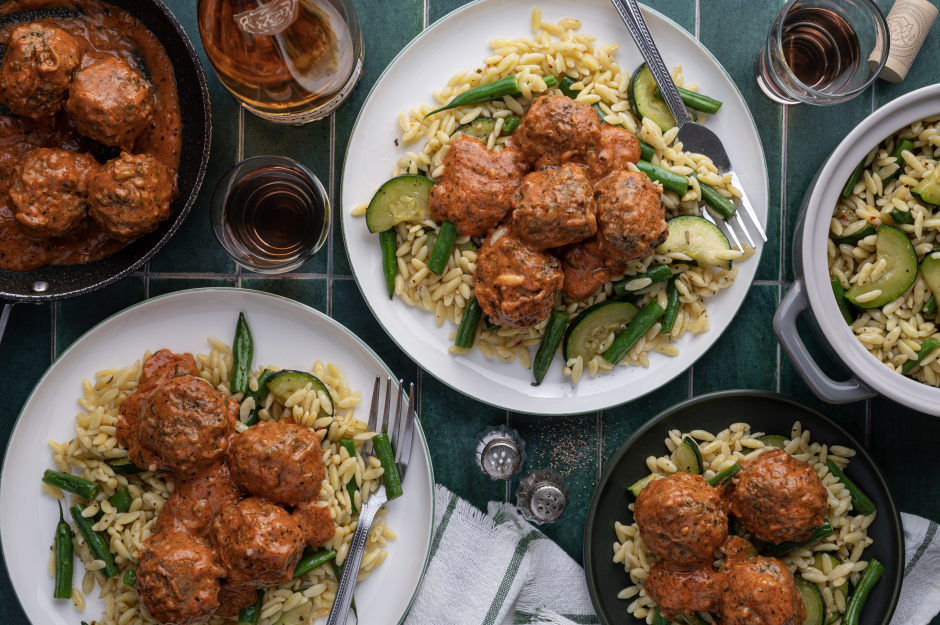Italian-Style Beef & Zucchini Meatballs