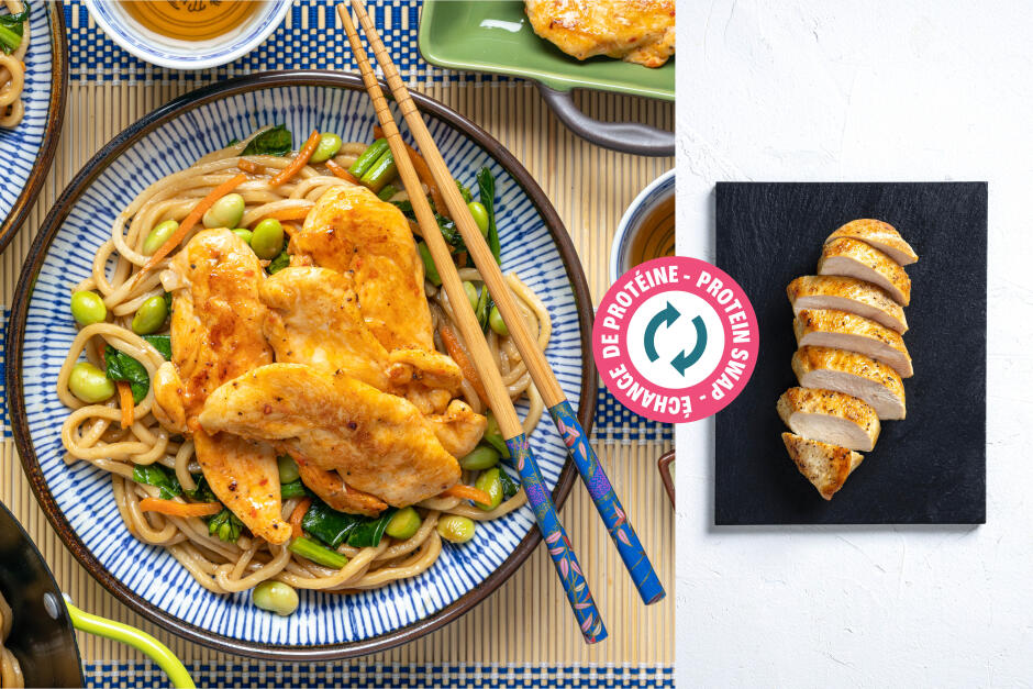 Protein Swap | Quick Hoisin-Ginger Chicken Noodles