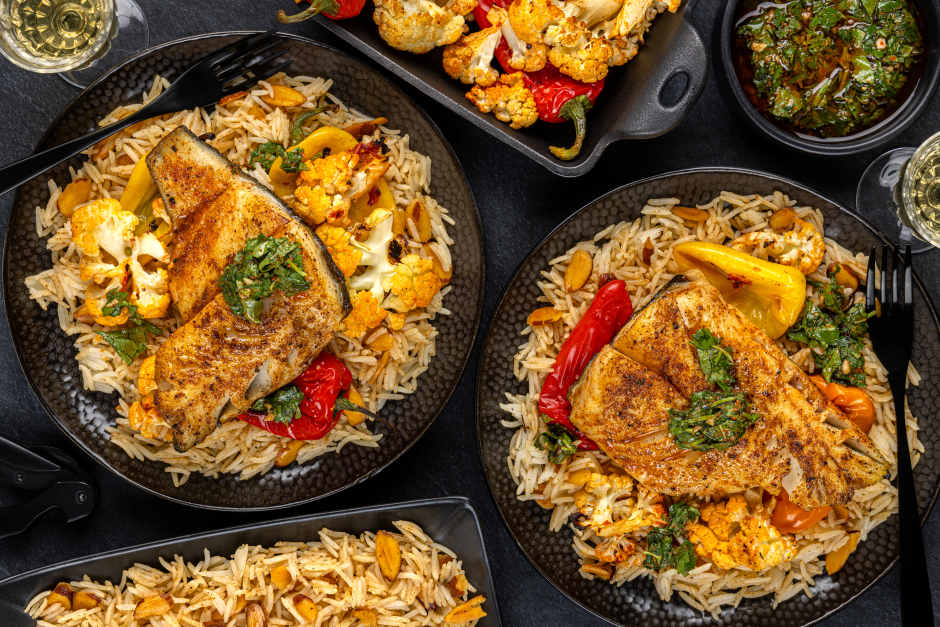 L’Artisan: Black Cod over Almond-Studded Rice