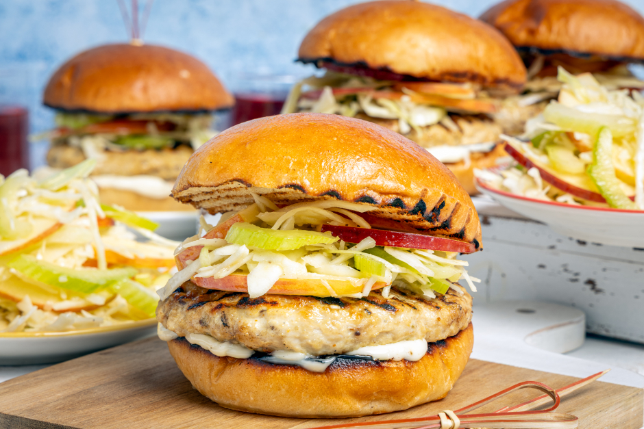 Burgers de porc aux épices à steak de Montréal