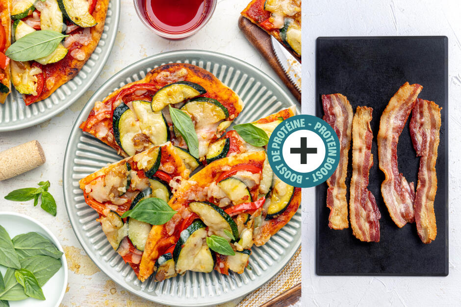 Protein Boost | Bacon, Caramelized Onion & Cheddar Flatbreads
