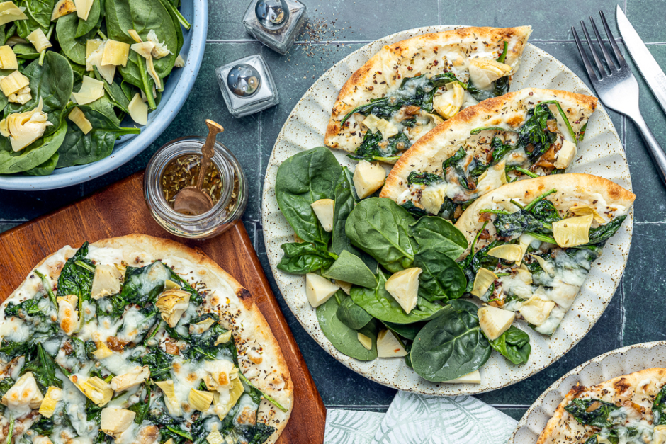 Leafy Green Artichoke Flatbreads