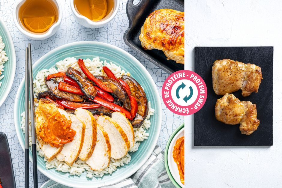 Échange de protéine | Cuisses de poulet avec beurre au gochujang piquant