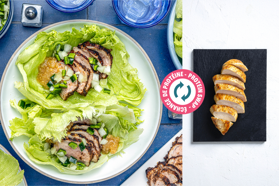 Protein Swap | Chicken Breast Taco Lettuce Cups