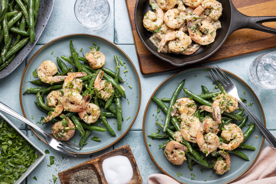 Keto: Shrimp in Creamy Mustard Sauce