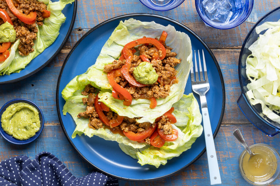 Quick Pork Fajita Lettuce Cups