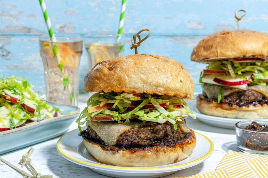 Impossible™ Beef Smoked Cheddar Cheeseburgers