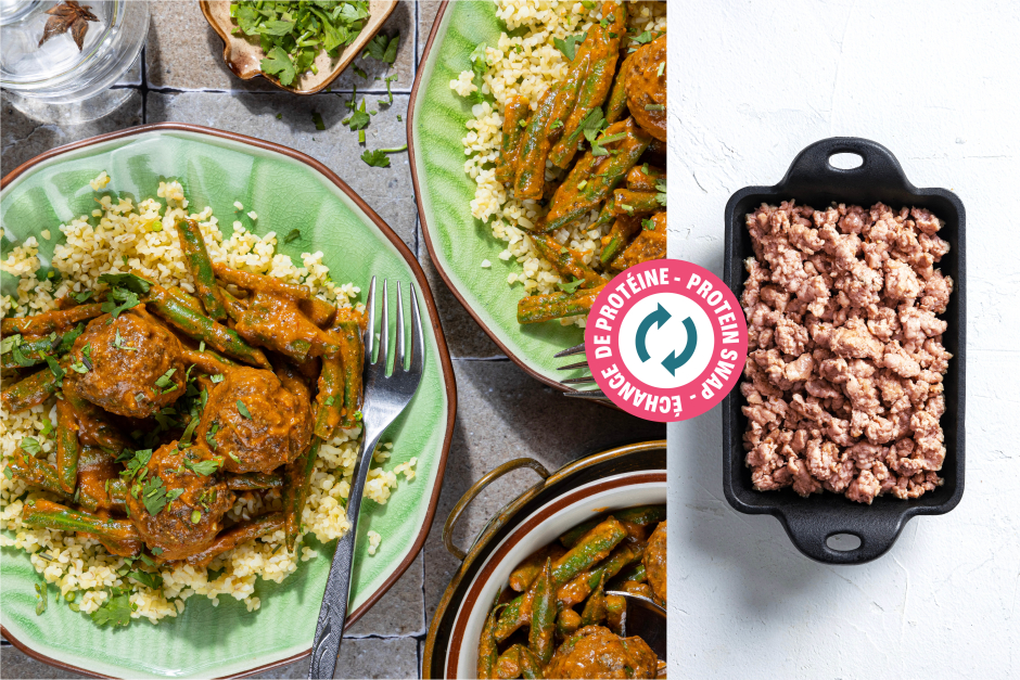 Échange de protéine | Sain + Sensé: Boulettes de porc en cari au beurre de noix de cajou