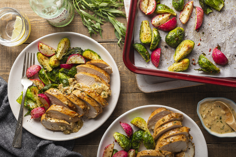 Carb-Wise: Chicken Breasts with Tarragon Sauce