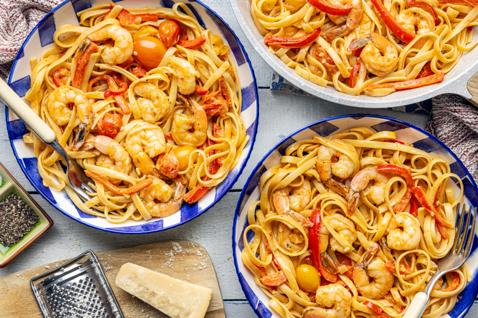 Cajun-Style Shrimp Fettuccine Alfredo